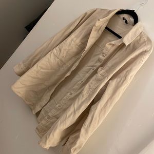 Cream corduroy button down